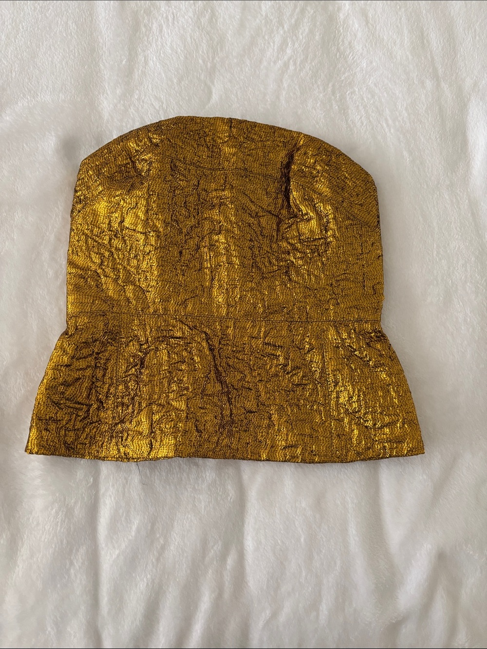 DRIES VAN NOTEN corset top Gold